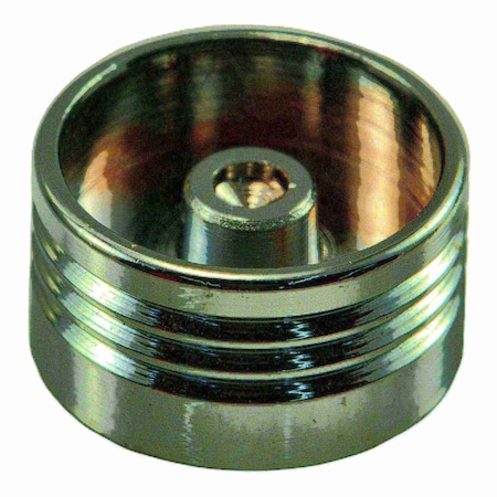 Midwest Fastener Button Spoke Screw Cap, 1/4 in Dia, Chrome, Brass 5 PK 30187